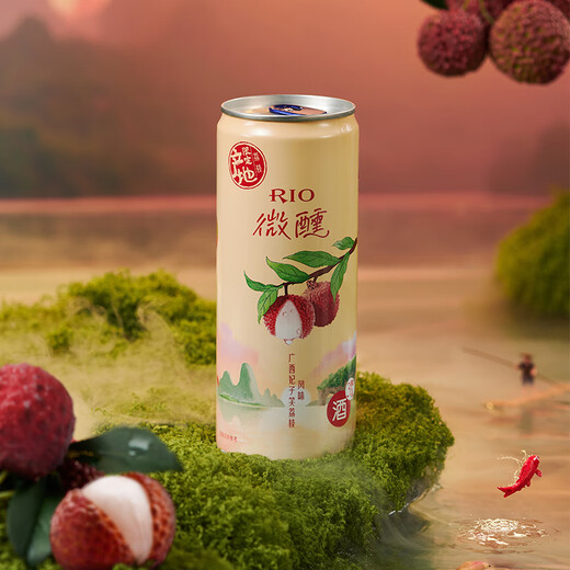 Ruiao Weizhe Rio 330 ml Frauen mit niedrigem Alkoholwein Fruchtwein vorgemischt 3 Grad Rio Cocktail [Hot Sale Aroma] Weizhe 5 Dosen + 1 Dose kostenloses Getränk