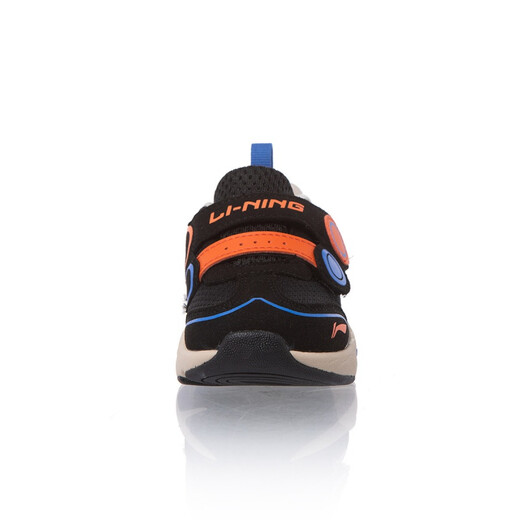Li Ning Children's Shoes Newborn Toddler Shoes Baby Toddler Toddler Shoes Bag-toe foot protection non-slip shoes Black/Palace Blue YKHR016-1 Size 20