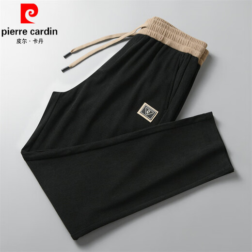 皮尔卡丹（pierre cardin）秋冬男士长裤休闲裤子男韩版时尚潮流男士卫裤潮流修身男士休闲裤 H6625/咖啡色 XL 175 推荐130-150斤