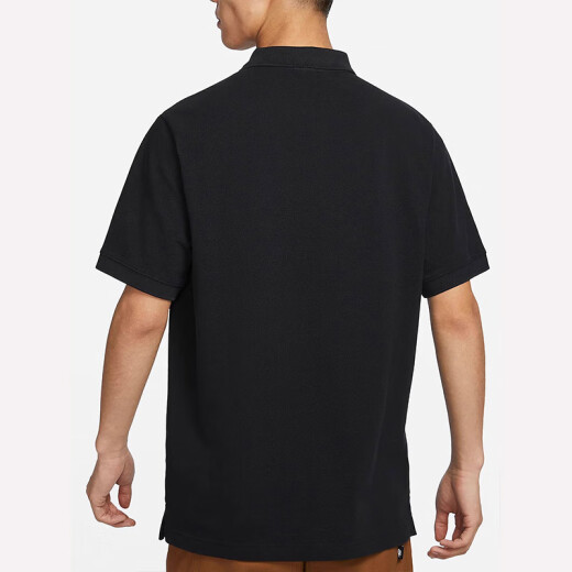 Nike Men's Clothing 2025 Sommer Neuer Sport Casual einfach bequem, atmungsaktives T-Shirt FN3895 Schwarz FN3895-010 L