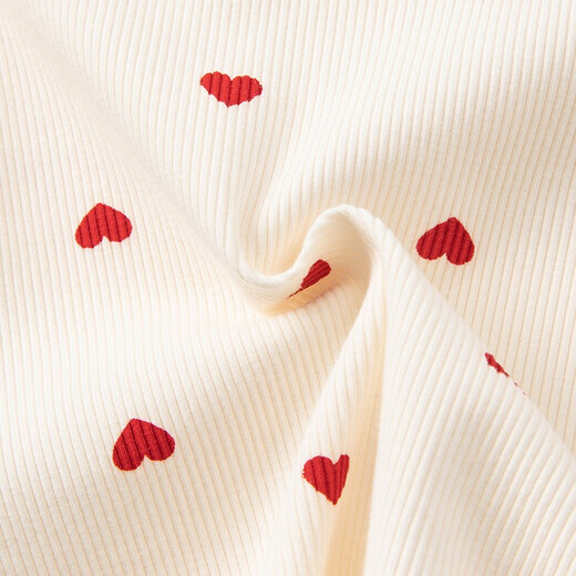 DAVE&BELLA (DAVE&BELLA) Western style children's t-shirt girls baby long-sleeved tops toddler spring clothing medium and large children's bottoming shirt toddler pullover off-white 130 cm (recommended height 120-130cm)