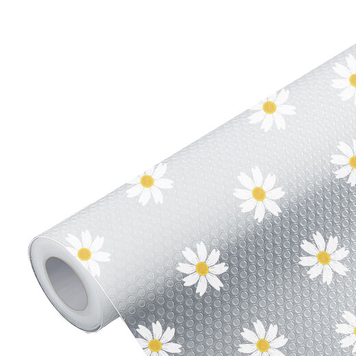 Kitchen drawer pad paper, bacteria-proof wardrobe cabinet, moisture-proof, oil-proof, mildew-proof, thickened cabinet, shoe cabinet, waterproof mat, non-slip, Daisy 2 meters long * 60 cm wide, no odor/non-slip, no edge warping