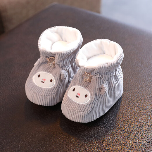 
Miaofei newborn baby shoes spring baby girls do not lose shoes 0-1 year old children men's foot cover soft soles to learn to prevent losing shoes and socks Big red spring and autumn inner length 11cm