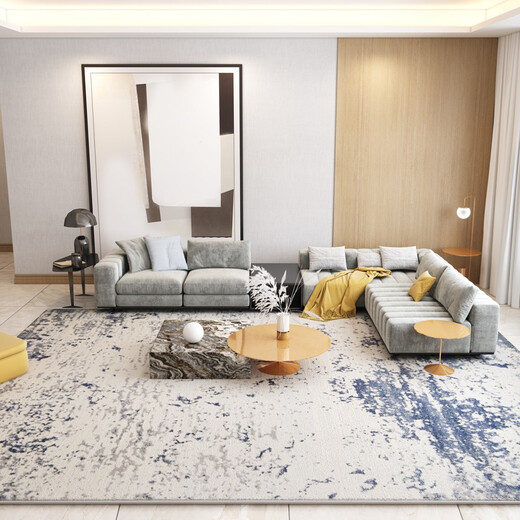 Roy Joyfgo moderner einfacher Teppich Wohnzimmer Großgröße Leichtes Luxus-Sofa Couchtisch Teppich Haushalt Nordisches Schlafzimmer Studie Schalldämmung Decke AN-701 1,6 m*2,3 m
