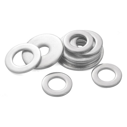 Jinggong 304 Edelstahldichtung Metall Runde flaches Pad größer verdickter kleiner Waschmaschinen Großhandel M3m4m5m6m8m10m12 m4*10*0,8 (1Jin [Jin ist gleich 0,5 kg]) etwa 1392 Stücke