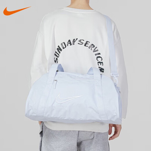 NIKE耐克单肩包运动桶包斜跨包休闲旅行训练健身单肩包 BA5567-010 酷黑色