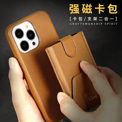 适用苹果13手机壳卡包插卡皮革iPhone13pro磁吸保护壳套防摔全包 荔枝纹*黑色 苹果13