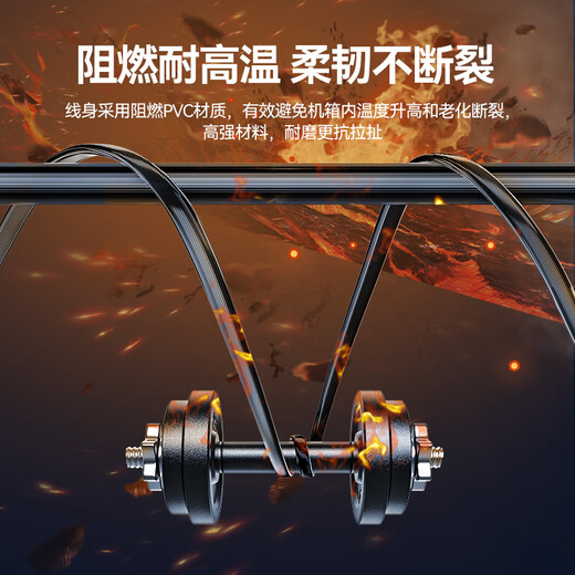 山泽 高速SATA3.0硬盘数据线 外接固态机械硬盘连接线 光驱串口线电源双通道转换线 直头0.5米 ZDZ05