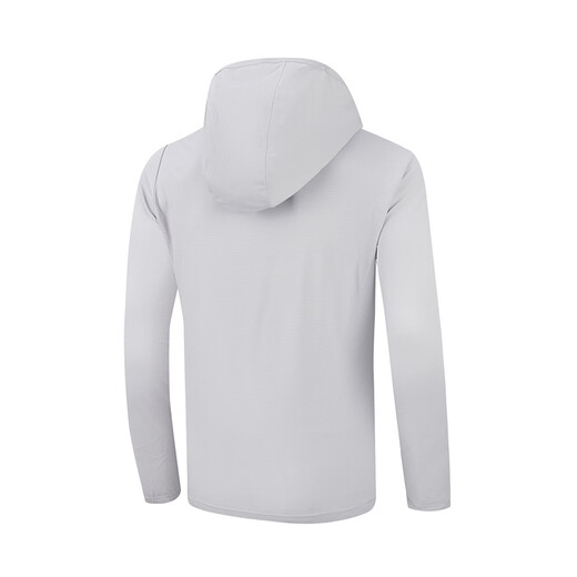 361 Men's new summer sun protection clothing breathable sports and leisure fishing jacket tops recommended Glacier Gray XL (180cm/145-155Jin Jin equals 0.5kg)