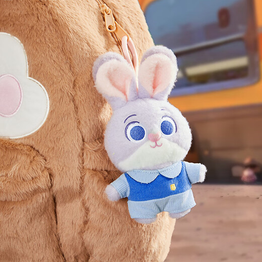 迪士尼（Disney）毛绒玩具公仔背包钥匙扣生日节礼物女生 疯狂动物城兔子朱迪挂件