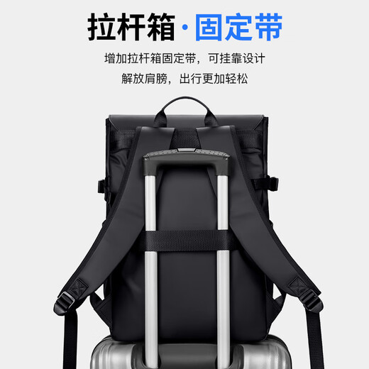 POLO backpack men's travel backpack men's 15.6/16-inch computer bag business trip flip bag lightweight school bag