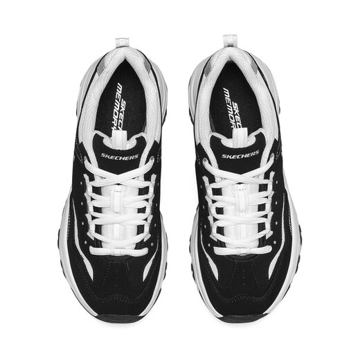 Skechers Oreo Panda Shoes丨Dad Shoes Women's Classic Black and White Retro Autumn and Winter Lightweight Trendy Increased Sports and Casual Shoes Women's Black/White-BKW 38