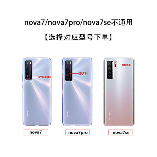 适用华为nova7后盖原装玻璃nova7pro后盖拆机nova7se手机原厂后盖 Nova7仲夏紫+镜头背胶