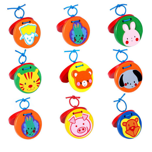 
Suitable for children's speakers wooden speakers kindergarten early education Orff music toy percussion instrument small quick board wooden speakers random 2