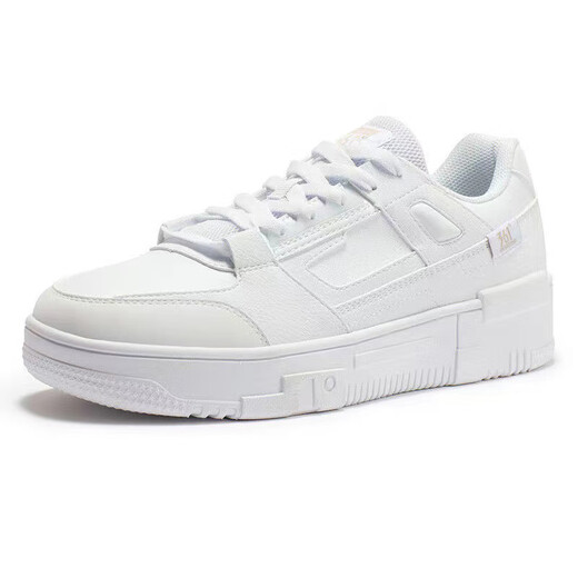 
361 sports shoes men's shoes summer breathable leather panel shoes thick sole casual white shoes simple and versatile low top shoes for boys 6622-361 degree white/wheat brown 41