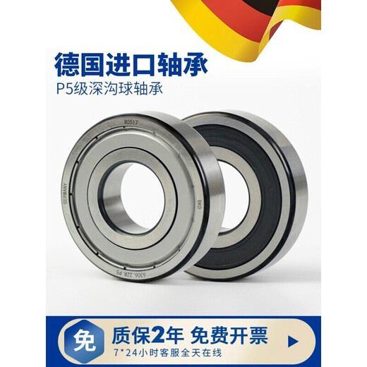 德国进口轴承6201高速6202 6203 6204 6205 6206 ZZRS 6201ZZ/P5铁盖 其他