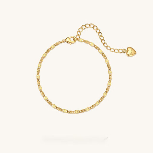 Tiansi Onchic 18K gold-plated bracelet for women, light luxury, niche, elemental bracelet, hand jewelry, simple and versatile, gift-giving, gilded day-light bracelet