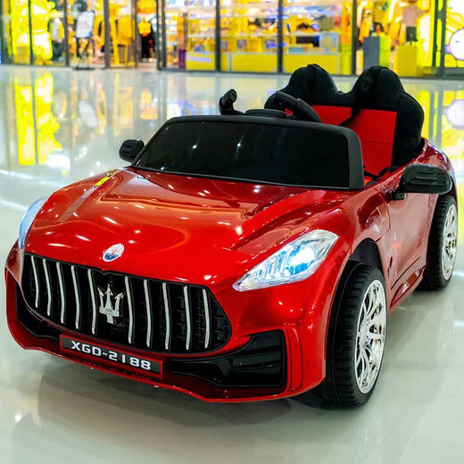 
Lulu Mouse children's electric car four-wheeled remote control baby car men and women children toy car can be seated in four-wheel drive charging stroller black + dual-wheel drive + leather seat + remote control