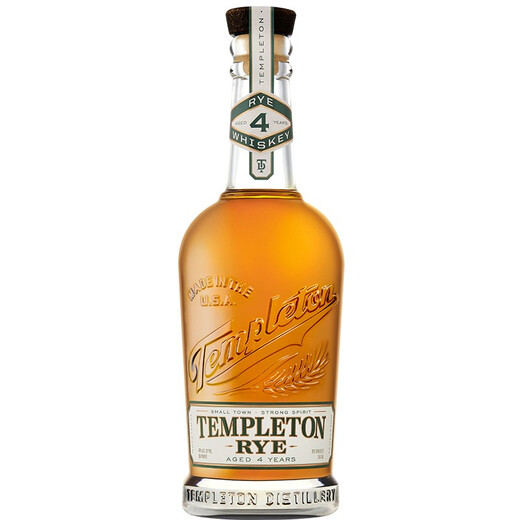 坦普顿Templeton Rye Whiskey坦普顿陈酿黑麦威士忌美国原装 进口 洋酒 四年陈酿黑麦威士忌