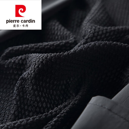 Pier Cardin Spring and Summer Nuevo chaleco delgado Luz de tela y transpirable Fashion Collar para hombres Collar Capelal Clip Clip Vest Black XL