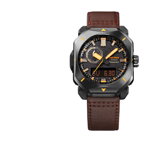 卡西欧（CASIO）PRW-6600YB-3/6621/6900Y-1/6611/61Y-1B光能电波登山手表 PRW-6900YL-5PR皮表带