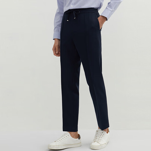 
ZIOZIA [under Jiumuwang] Casual pants straight-leg new style micro-stretch men's business slim long pants ZPP11260 ZPP11162J Navy Blue 74/165/74A