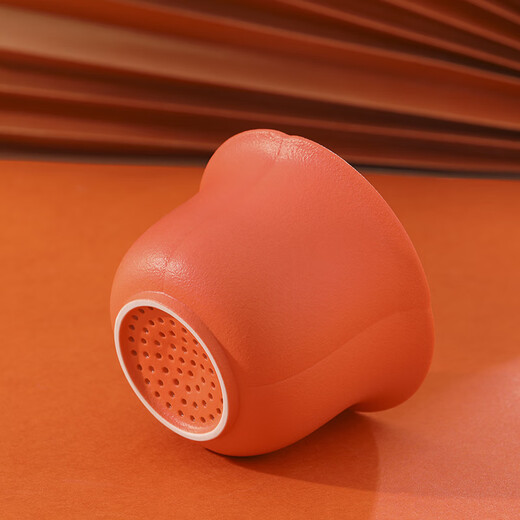 New cultural and creative birthday gifts: Forbidden City Persimmon Ruyi Tea Cup Tea Separator Cup Ceramic Liner for Friends Persimmon Ruyi Gift Box