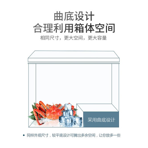 Royalstar small freezer household small frozen fresh-keeping mini refrigerated commercial horizontal freezer single-use breast milk storage cabinet energy saving first-level energy saving nationwide joint warranty single temperature 228L
