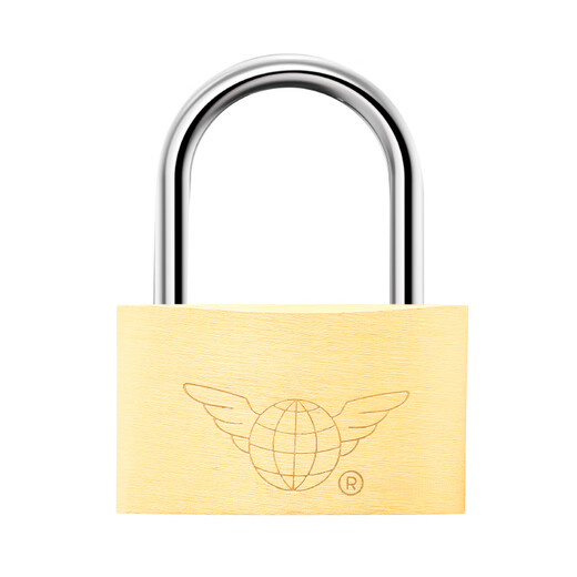 Fly.Globe copper padlock, mini luggage lock, drawer lock, cabinet lock 25mm