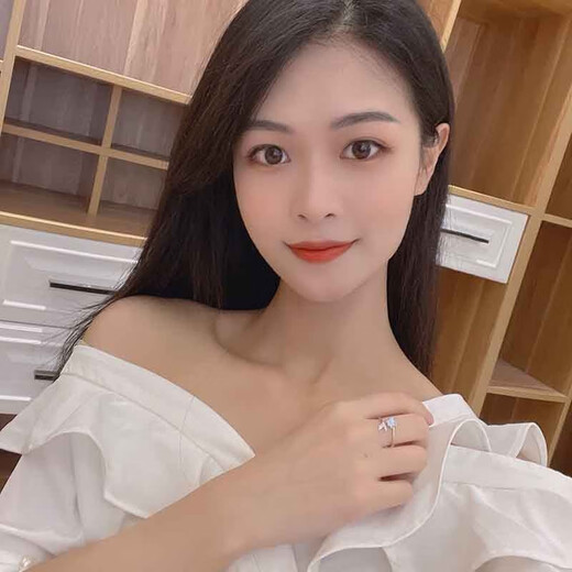 MZMZ fishtail platinum ring for women PT950 platinum heartfelt confession asking for marriage, Valentine's Day birthday gift for girlfriend and wife, local warehouse/next day delivery - light luxury fishtail ring live mouth