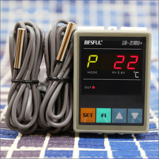 Shenzhen Bihe BESFUL thermometer temperature difference temperature difference controller with 2 sensing lines LC-215B+ 2 ordinary temperature probes