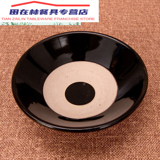 梁山好汉陶瓷碗喝酒小黑碗老式家用古代酒碗酒壶仿古酒碗蒸肉土碗 2斤素胎黑釉原浆 裸瓶 空壶