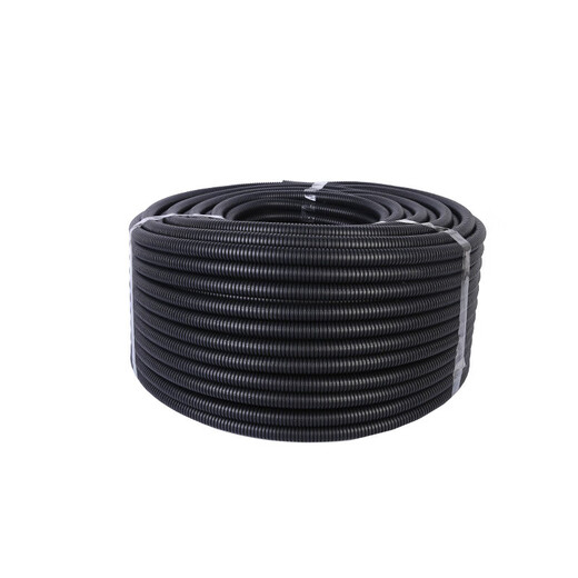Pa plastic corrugated pipe electrician pe threading pipe pp threaded hose car wire protective cover thickened flame retardant opening PE ordinary outer diameter 80mm inner diameter 69mm