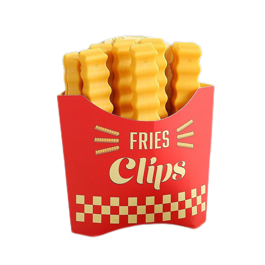 CTRLEND French Fries Sealing Clip Cute Cartoon Magnetic Fridge Snack Bag Moisture-Preserving Food Seasoning Sealing Clip French Fries Clip Refrigerator Magnet 12