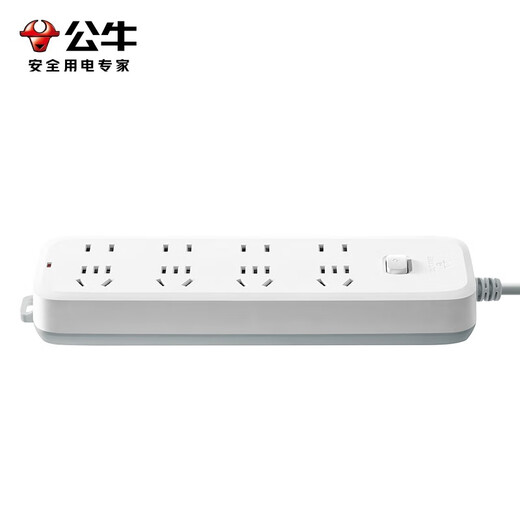 Bull socket multi-hole plug-in row long-line plug-in board multi-functional socket board household plug-in multi-purpose wiring board / drag line board / plug-in board with line / electric plug-in board 1.8 meters B5440 In case of insufficient stock, please contact customer service