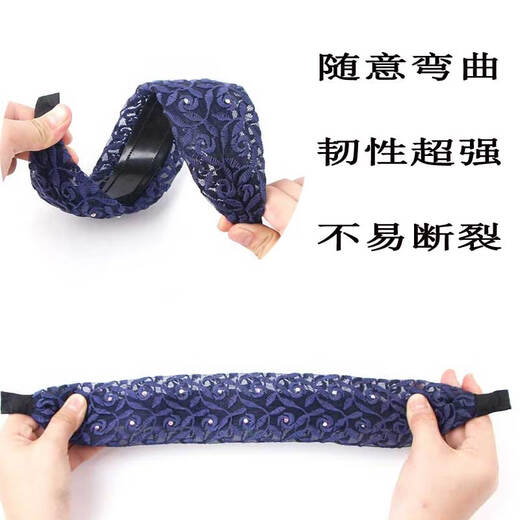 Rongxia hairband wide-brimmed women's non-slip hairpin for going out Korean press hairband for washing face and covering gray hair headband hairpin headband black F43