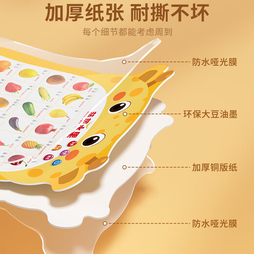 Les nourrissons et les jeunes enfants ont été des jouets en éducation audio pour reconnaître l'alphabétisation de 6 à 12 mois de pinyin chinois de 1 à 3 ans pour voir les images et les objets 1 image [reconnaître les gens]