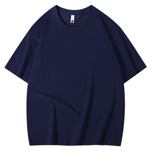 YOOOURTHING经典款宽松落肩纯色230克纯棉短袖T恤男港风潮牌大码打底衫上衣男 白色 XL 建议（130-145斤）