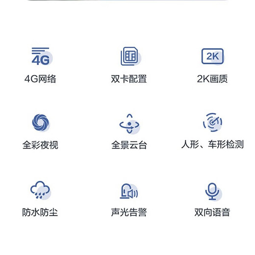 萤石C8C监控摄像头4G无限流量300万像素家用无线监控器室外360度防水防尘手机远程人形检测语音通话 C8C-4G【无限流量】4mm 摄像头+16G卡【下单升级32G】