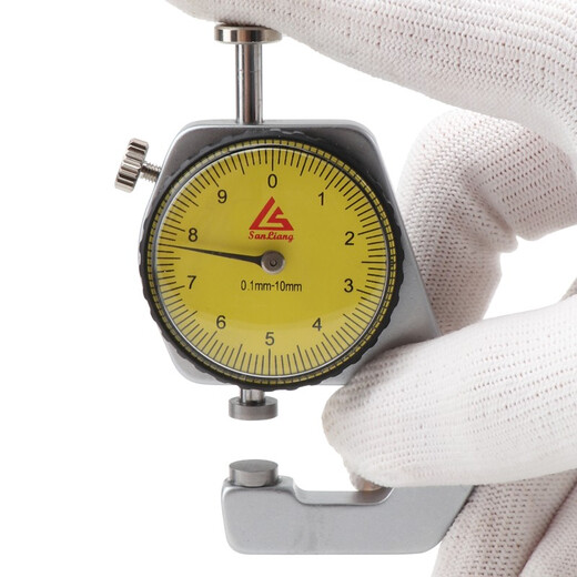 Three-quantity thickness measuring instrument thickness gauge high-precision digital display thickness gauge measuring thickness gauge thickness ruler JD066 0-20mm flat head 0.1