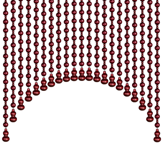The curtain is transported with all peach wood gourd bead curtains without hole drilling door curtains, porch corridor partitions, living room, bedroom, toilet, dining room balcony hanging curtains 25 curved shapes (suitable for about 0.8 meters width)