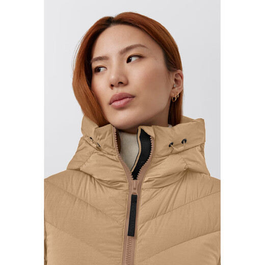 Canada Gans Clair Damen Black Label Long Outdoor Parker Big Goose Down Jacke 2330 WB 1483 Wüstenfarbe L.