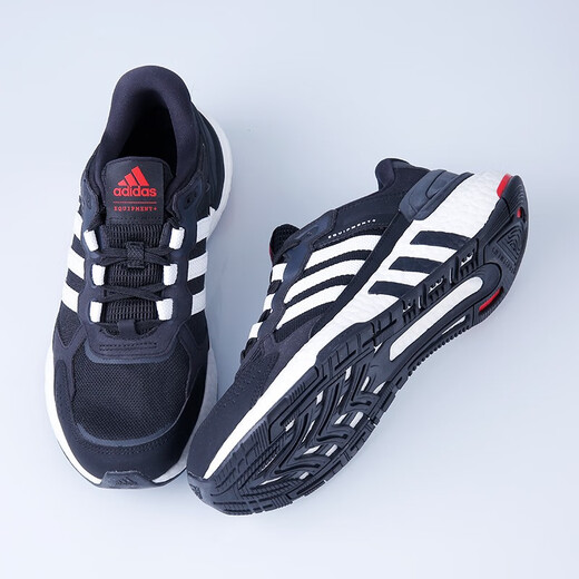 阿迪达斯 （adidas）EQUIPMENT+ BOOST男子缓震舒适透气运动休闲跑步鞋H02759 经典黑白/GX6630 40.5 (250mm)