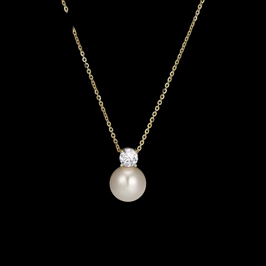 Fat Donglai quality Princess Diana style pearl pendant 925 sterling silver same style classic Princess Diana single necklace fashion pearl white 10mm 925 sterling silver S
