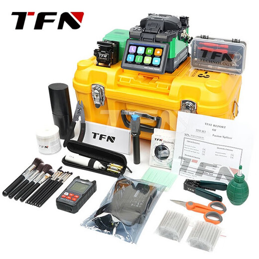 TFN Faser-Spleißmaschine Fate M3 Touchscreen Hot Schmelzmaschinenfaser Schmelzmaschine Vollautomatisch 50 km Hauptlinie Drei-in-Eins-Fixture-Trunk-Maschine M3 Faser Spleißmaschine Fremde (optionale englische, französische, japanische, russische, koreanische und thailändische Sprachen)