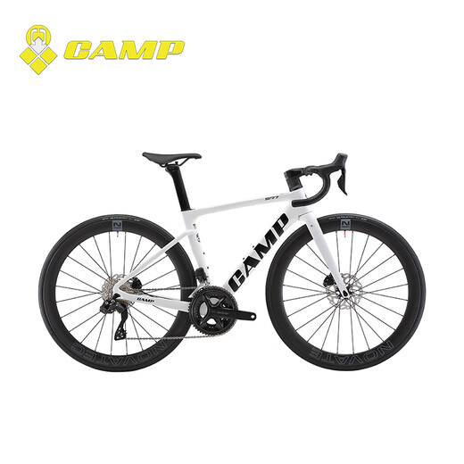 坎普（CAMP） SR7公路车碳纤维单车全隐藏式内走线综合车架赛车电子变速自行车 雅典黑 24速 490码 700C