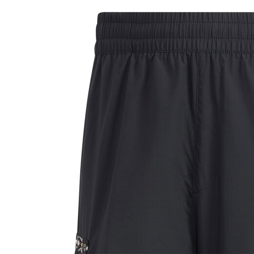 阿迪达斯 （adidas）裤子男装 春夏季新款ins潮时尚梭织工装裤跑步训练健身短裤 HC9737/黑色 2XL 建议195-215斤