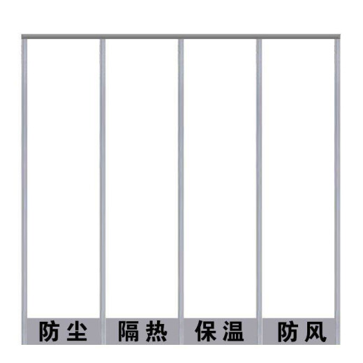 Fangbei magnet self-priming soft door curtain air conditioning partition pvc transparent plastic windproof and air-conditioning supermarket shopping mall door curtain custom-made 1.6mm thick without back cover width 0.4 meters * height 2 meters / 1 piece