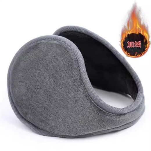 [Fleece Earmuffs] Earmuffs for Men Winter Warmth Ear Protection Earbags Outdoor Warming Earmuffs Foldable to Protect from the Cold Small Ordinary Style [1 Pack] Black 1 Piece