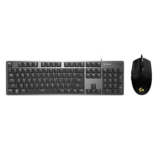 
Logitech K845 mechanical keyboard wired gaming e-sports computer office full size luminous 104 keys mouse keyboard set black myth Wukong [G102 keyboard and mouse set] tea shaft